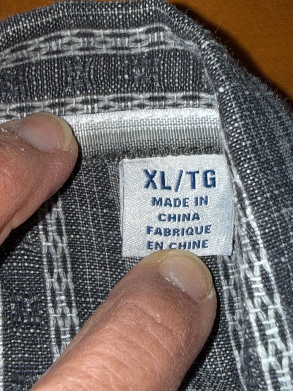 Tommy Bahama Men’s Linen Cotton Grey White Palm Tree Button Up XL Travel Resort - Picture 6 of 11